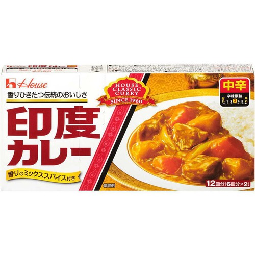 ハウス食品 印度カレー中辛 230g