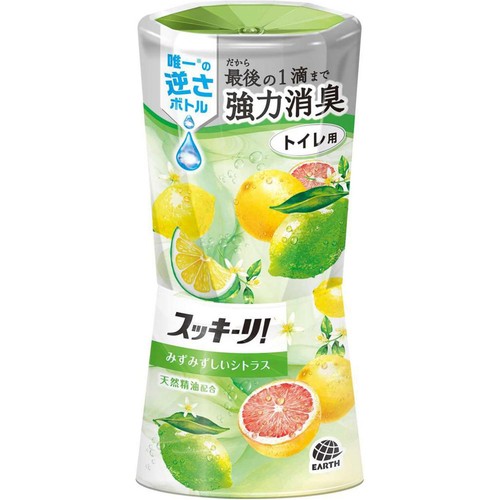 アース製薬 スッキーリ! トイレ用 みずみずしいシトラス 400ml Green
