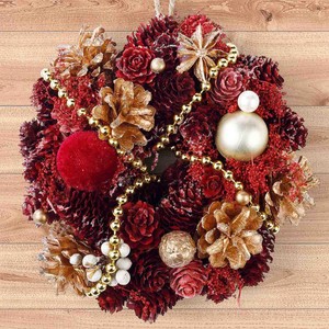 ナチュラルリース 約17cm リーガルレッド Green Beans | グリーン