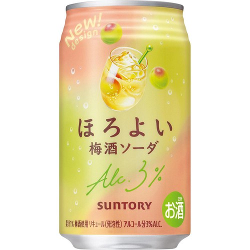 【3%】 サントリー ほろよい 梅酒ソーダ 350ml