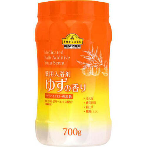 [薬用]入浴剤ゆずの香り クリアイエローの湯色 本体 700g トップバリュベストプライス