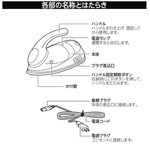 ドウシシャ ミニアイロン ピンク DMA-04(PK) Green Beans | グリーン