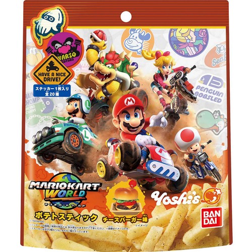 バンダイ マリオカート ワールド ステッカーつきポテトスティック