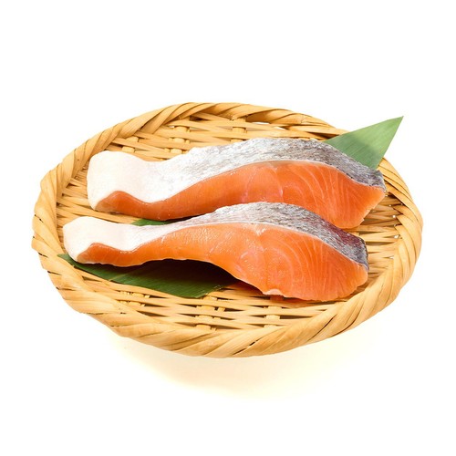 冷蔵】 チリ産 塩銀鮭(甘口)養殖 切身 70g x 2切 Green Beans