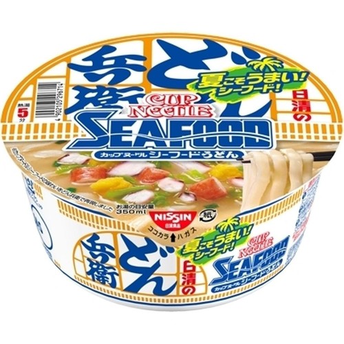 日清食品 日清のどん兵衛 カップヌードルシーフードうどん 75g