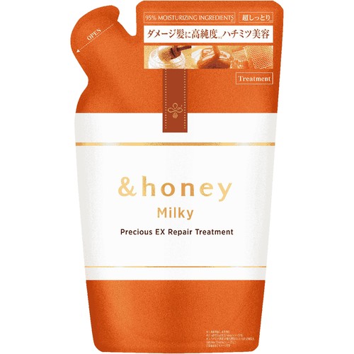 ヴィークレア アンドハニー ミルキー プレシャス EX リペア ヘアトリートメント2.0 つめかえ用 385g