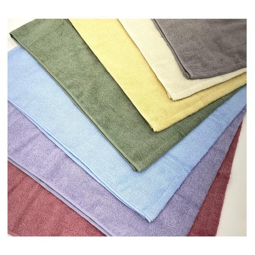 林 ムードカラー フェイスタオル 約34 x 80cm カーキ Green Beans