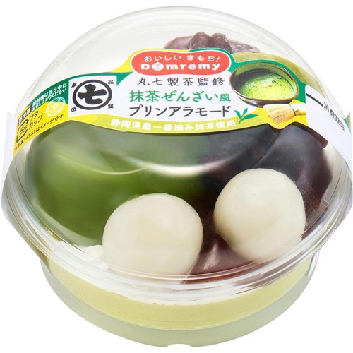 ドンレミー 丸七製茶監修 抹茶ぜんざい風プリンアラモード 1個