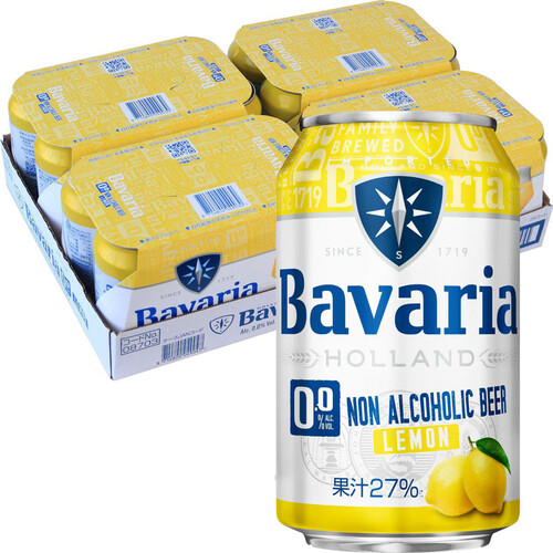 【オランダ産/ノンアルコール】 Royal Swinkels Family Brewers Bavaria 0.0% LemonX2 1ケース 330ml x 24缶