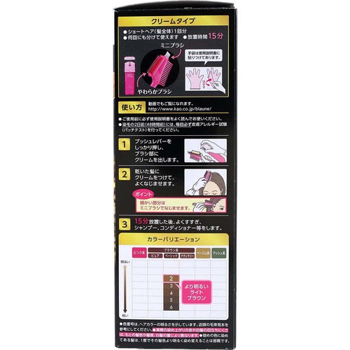 花王 ブローネ ワンプッシュカラー 2 より明るいライトブラウン 80g