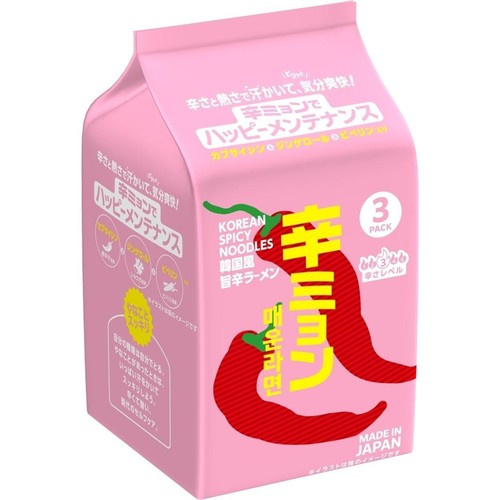 日清食品 辛ミョン 韓国風旨辛ラーメン 300g(100g x 3袋入)