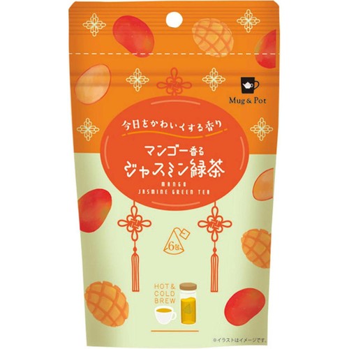 Tokyo Tea Trading マンゴー香るジャスミン緑茶 12g(2g x 6包) Green
