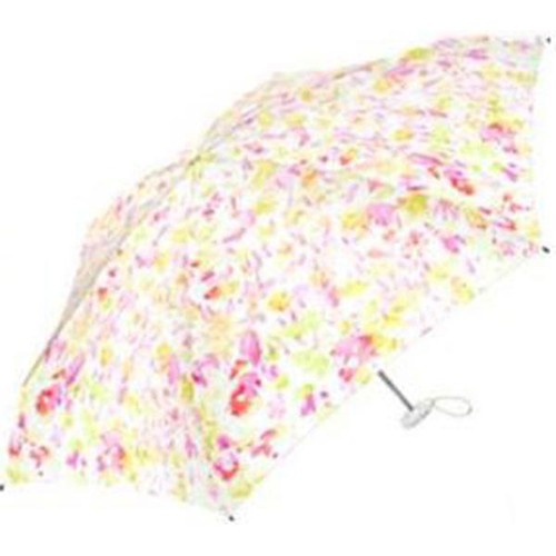 CHARIS womens feeling ガーデン 晴雨兼用折りたたみ傘 50cm イエロー