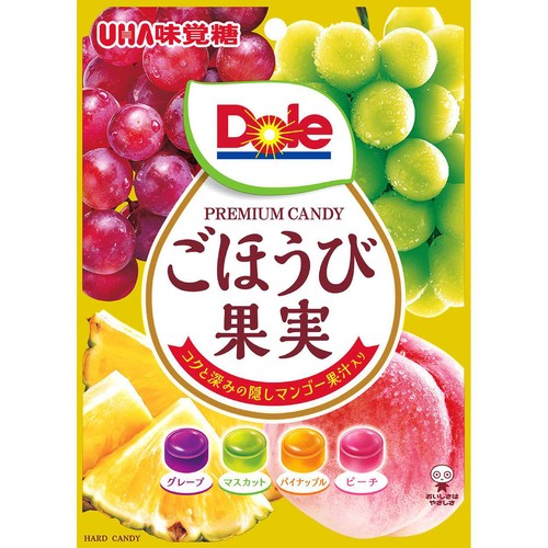 UHA味覚糖 Dole ごほうび果実 キャンディ4種アソート 84g