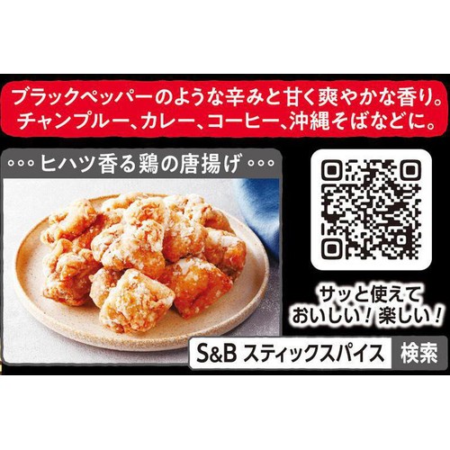 エスビー食品 スティックスパイス ヒハツ 4.2g