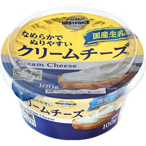 クリームチーズ 100g トップバリュベストプライス Green Beans
