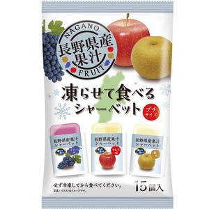 ママ 長野県産果汁 凍らせて食べるシャーベット 15個入 Green Beans