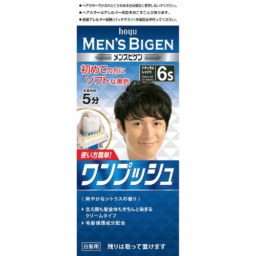 ホーユー メンズビゲン ワンプッシュ 6S(ナチュラルシャドウ) 40g + 40g