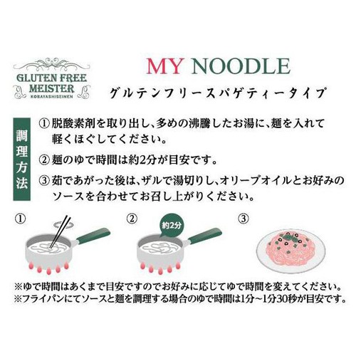 小林生麺 グルテンフリー 無添加スパゲッティ 128g