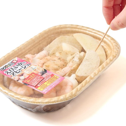 【冷蔵】 レンジで簡単!えびといかのアヒージョ 170g