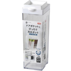 ドアポケットにぴったり冷水ポット 1.8L シームレス栓 日本製 DD-8014