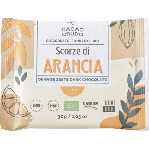 カカオ カカオクルード オーガニックダークローチョコレート オレンジピール
