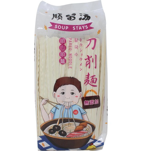 友盛貿易 順留湯 刀削麺 500g