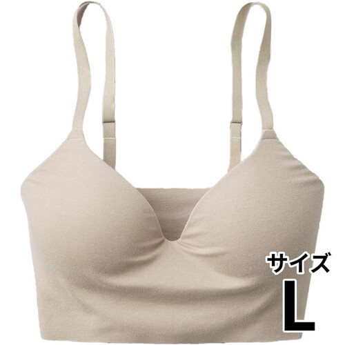 グンゼ Fitte ノンワイヤーブラジャー L ホワイトベージュ