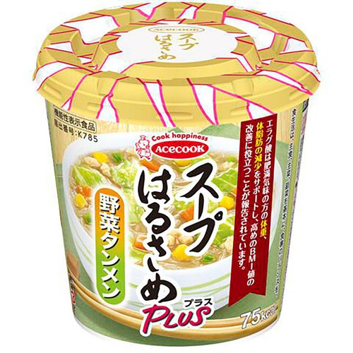 エースコック スープはるさめプラス 野菜タンメン 22g
