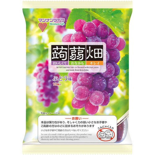 マンナンライフ 蒟蒻畑ぶどう味 10個入
