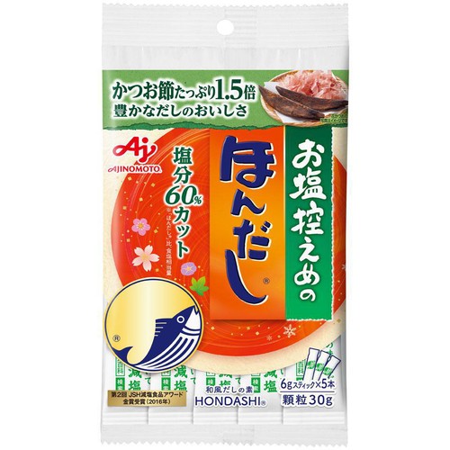 味の素 お塩控えめほんだし 6g x 5本 (30g)