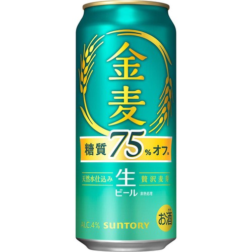 【4%】 サントリー 金麦 糖質75%オフ 1ケース 500ml x 24本