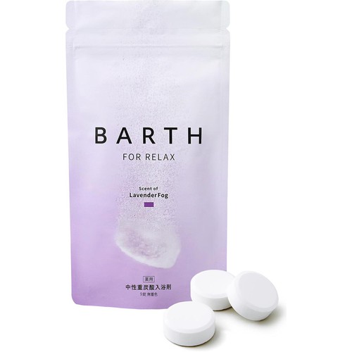 BARTH 薬用 中性重炭酸入浴剤 RELAX LavenderFog 9錠
