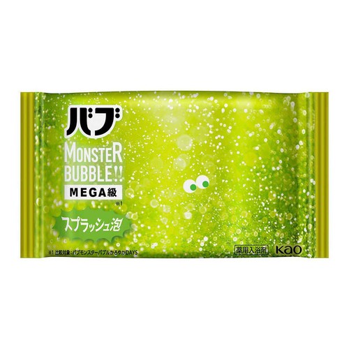 花王 バブ モンスターバブルMEGA級 スプラッシュ泡 4錠 Green Beans