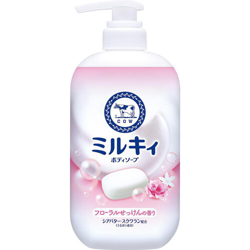 ★夏セールミルキイ ボディソープ 500ml フローラルせっけんの香り24個 牛乳石鹸 ミルキィボディソープ フローラルせっけんの香り ポンプ