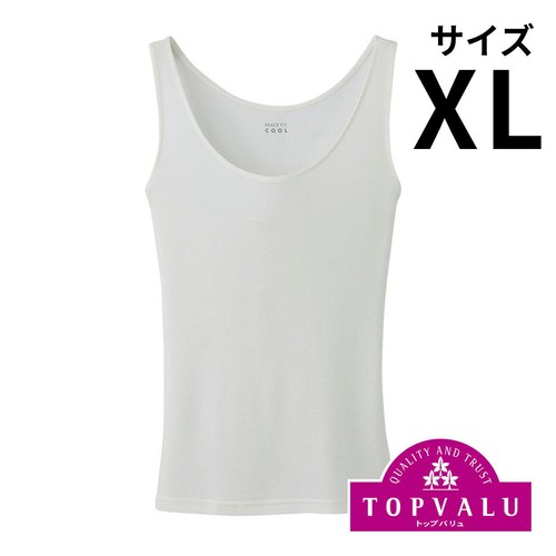 PEACE FIT(ピースフィット) COOL タンクトップ 婦人 オフホワイトXL トップバリュ