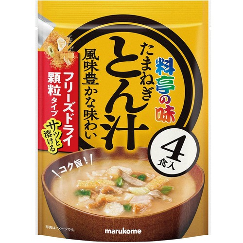マルコメ 料亭の味 とん汁 フリーズドライ顆粒タイプ 4食入