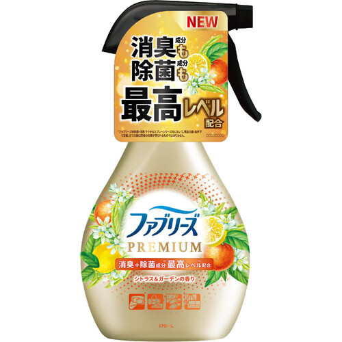 P&G ファブリーズ 消臭スプレー 布用PREMIUM シトラス&ガーデン 本体 370mL Green Beans グリーンビーンズ by  AEON