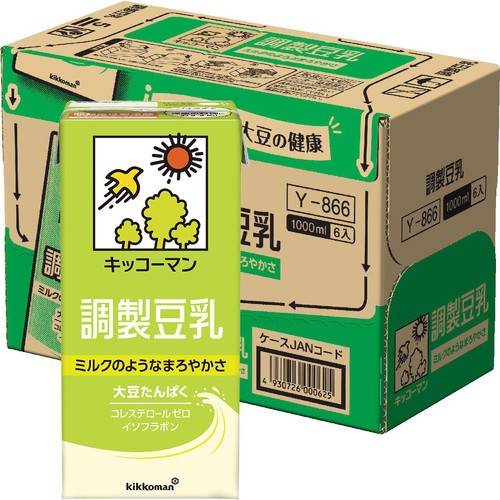 キッコーマン 調製豆乳 1ケース 1000ml x 6本 Green Beans