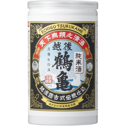 【新潟県】 越後鶴亀 純米 アルミ缶 180ml