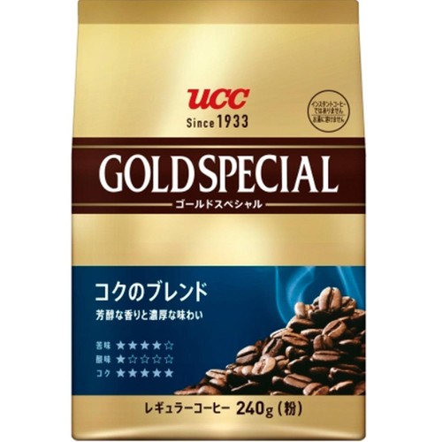 UCC上島珈琲 【粉】ゴールドスペシャル コクのブレンド 240g