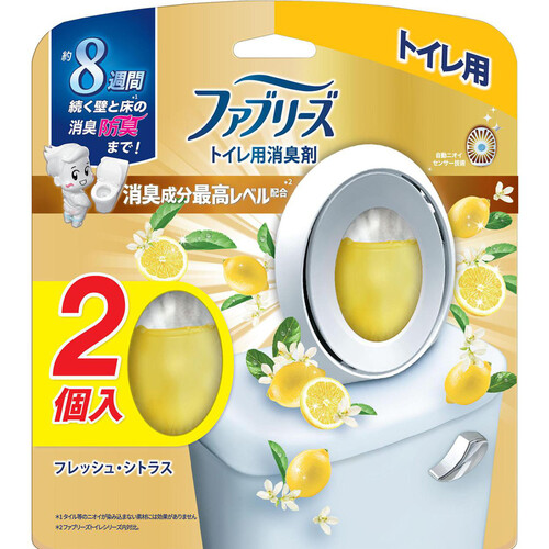 P&G ファブリーズ 消臭芳香剤 トイレ用 消臭成分最高レベル フレッシュ・シトラス 6.3mL x 2個