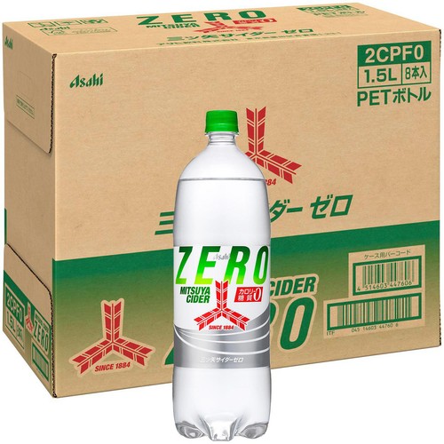 アサヒ飲料 三ツ矢サイダーZERO 1ケース 1500ml x 8本 Green Beans アサヒ飲料 三ツ矢サイダーZERO 1ケース 1500ml x 8本 Green Beans