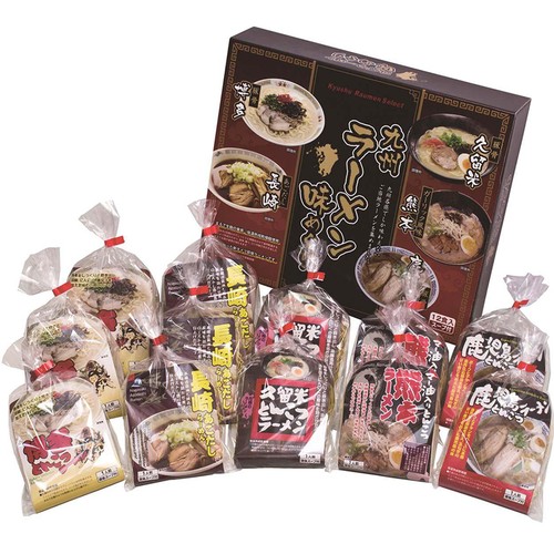エン・ダイニング 九州ラーメン味めぐり 12食入 (3種 x 2食 , 2種 x 3食)