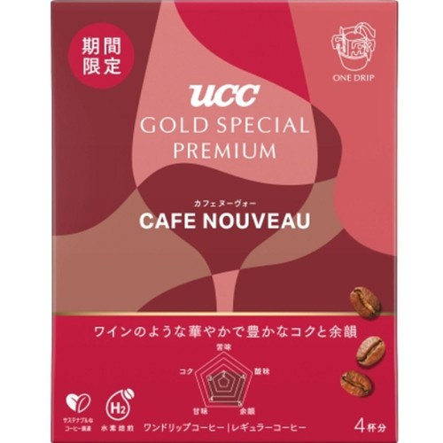 UCC上島珈琲 【ワンドリップコーヒー】GOLD SPECIAL PREMIUM カフェヌーヴォー 12g x 4袋