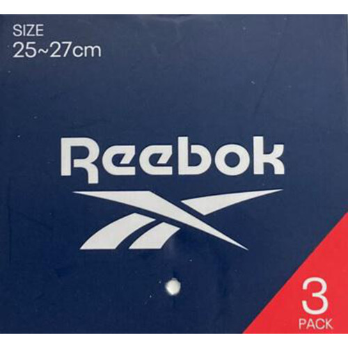 グンゼ Reebok 紳士ショート丈ソックス3足組 25-27 アソート