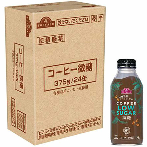 コーヒー 微糖 1ケース 375g x 24本 トップバリュ Green Beans