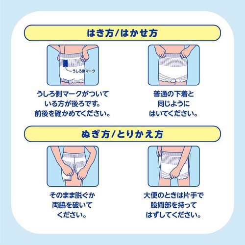 大王製紙 アテント 夜1枚安心パンツ 脚まわりロング丈 Mサイズ 18枚入
