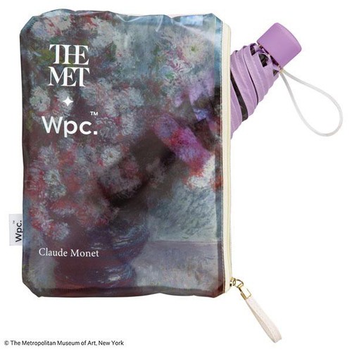 ワールドパーティー THE MET×Wpc.名画アンブレラ 折りたたみ傘 クロード・モネ 49cm 菊