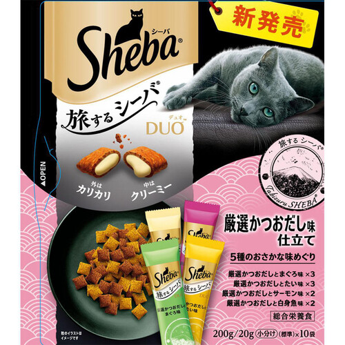 マースジャパン シーバデュオ 旅するシーバ 厳選かつおだし味仕立て 5種のおさかな味めぐり 200g